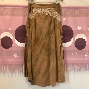Hand sewn Run With The Tribe Maxi Skirt